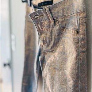 Joes girls skinny jeans Metallic shimmer with a sheen size size 10